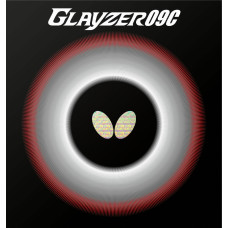 Borracha de Tênis de Mesa Butterfly Glayzer 09C Preta 2.1mm