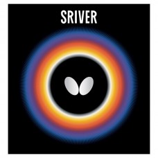 Borracha de Tênis de Mesa Butterfly Sriver Preta Max